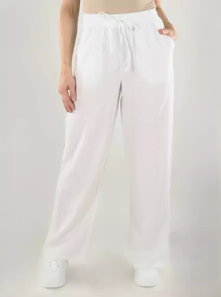 Vero Moda trousers hw snow white - Women's trousers - 141199 - 1