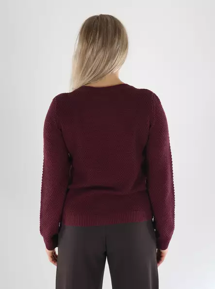 Vila sweater o-neck port royale - Women's knitwear - 141529 - 2