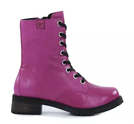 Vintro women's leather ankle boots 478 Lumi Lavato fuxia - Women's ankle boots - 139649 - 2