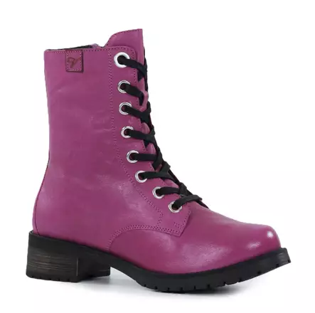 Vintro women's leather ankle boots 478 Lumi Lavato fuxia - Women's ankle boots - 139649 - 1