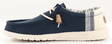 HEYDUDE Shoes Wally break Stitch navy - Men's walking shoes - 133689 - 3