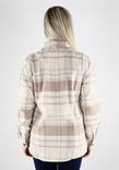 JDY Flannel Shirt, oatmeal/taupe - Women's shirts and blouses - 129979 - 2