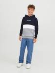 Jack & Jones Junior Reid boys hoodie navy blazer - Men's hoodies - 135009 - 2