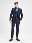 Jack & Jones Stretchy Suit Trousers Slim fit Solaris, Dark Blue - Men's suits - 123409 - 3