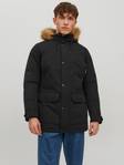 Jack&Jones Parka Coat Winner fur, black - Men's jackets - 132109 - 1