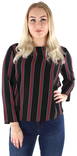 JDY Shirt 7/8, Black/Fuchsia stripe - Women's long sleeved shirts - 122059 - 1