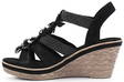 Marco Tozzi Wedge Sandals 28302-24, Black - Women's sandals - 125689 - 2