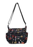 Nabo Marris NK2220 bag black / floral pattern - Handbags - 134859 - 1