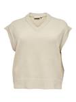 Only Carmakoma Cardigan beige - Women's knitwear - 128919 - 1