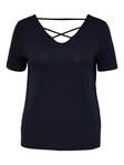 Only Carmakoma T-Shirt Bandana, dark blue - Women's T-shirts - 128569 - 1