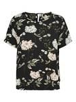Only Carmakoma T-shirt Luxmie black/yellow - Women's T-shirts - 132779 - 1