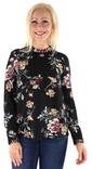 Only Shirt New Mallory, Black/cd flowe - Women's long sleeved shirts - 124359 - 1