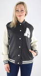 Only Jacket life bomber grey/white - Women's light jackets - 132769 - 1