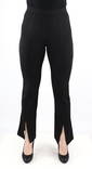 Only Pants front slit, black - Women's trousers - 130009 - 1