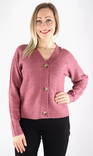 Only Cardigan crushed berry - Women's knitwear - 132229 - 1
