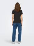 Only T-Shirt reg black/revolt - Women's T-shirts - 133739 - 2