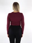 Only Shirt maroon banner - Women's long sleeved shirts - 134679 - 2