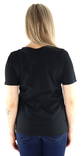 Pieces T-shirt v-neck black - Women's T-shirts - 132879 - 2