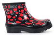 Ratia Rubber boots Tulips short black/red - Women's rubberboots - 134399 - 1