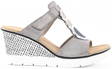 Rieker Wedges 68563-40 grey - Women's mules - 126049 - 1