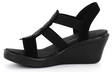 Skechers Wedge Sandals 119006, Black - Skechers women`s sandals - 128819 - 2