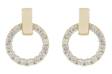 Snö of Sweden Earrings East round g/clear - Earrings - 134999 - 1