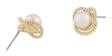Snö of Sweden Earrings Lydia pearl gold/white - Earrings - 135309 - 2