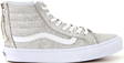 Vans Sneakers SK8-Hi slim zip crackle suede white - Women's sneakers - 113349 - 1