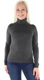 Vero Moda Sweater Glory rollneck, Dark Grey - Women's knitwear - 127119 - 1