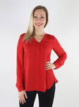Vila women's blouse red - Women's long sleeved shirts - 134799 - 1
