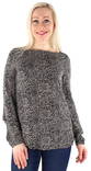 Vila Shirt Marisol boatneck, Black/White - Women's long sleeved shirts - 125599 - 1