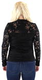 Vila Women's Blouse Stasia Lace, black, white - Women's long sleeved shirts - 119549 - 3