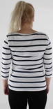 Vila Shirt Striped 3/4 white - Women's long sleeved shirts - 120479 - 2