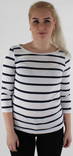 Vila Shirt Striped 3/4 white - Women's long sleeved shirts - 120479 - 1