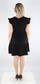 Only Dress May capsleeves frill, black - Dresses and tunics - 130769 - 2