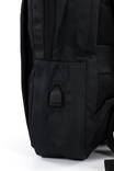 Milano backpack with USB port 07A black - Backpacks - 135569 - 4