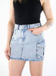 JJXX denim skirt Mini HW light blue - Skirts - 135909 - 1