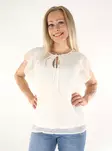 Vila women's top Edee V-neck snow white - Women's tank tops - 136409 - 1