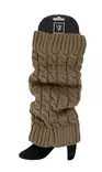 Veniz braided leg warmers 81007 brown - Women's socks and tights - 137019 - 1