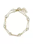 Pieces Lil Anklet 2-pack gold/clear - Bracelets - 138159 - 1