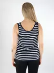 Only Women's Striped Top Moster Tank night sky/cloud dancer - Women's tank tops - 138439 - 2