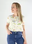 Vero Moda women's t-shirt VMEASY Joy snow white/phoebe - Women's T-shirts - 138589 - 1