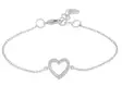 Snö of Sweden Bracelet Nisi heart silver/clear - Bracelets - 138639 - 1