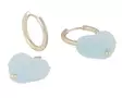 Snö of Sweden Earrings Sugar hearts gold/light blue - Earrings - 138769 - 2