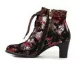 Laura Vita women's ankle boots Elcodieo 01 burgundy - Women's ankle boots - 138989 - 2
