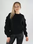 Vila women's sweater Flounce black beauty - Women's long sleeved shirts - 139459 - 1