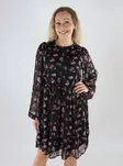 Vila floral dress black/pink flower - Dresses and tunics - 139559 - 1