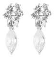 Snö of Sweden Earrings Noctelle silver/clear - Earrings - 140029 - 1