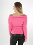 Only off shoulder sweater wild orchid - Women's knitwear - 140089 - 2
