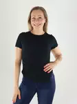 Vero Moda T-Shirt SS ASYMMETRICAL Black - Women's T-shirts - 141319 - 1